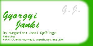 gyorgyi janki business card